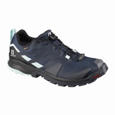 Salomon XA ROGG GTX W - Naisten Polkujuoksukengät - Laivastonsininen/Mustat